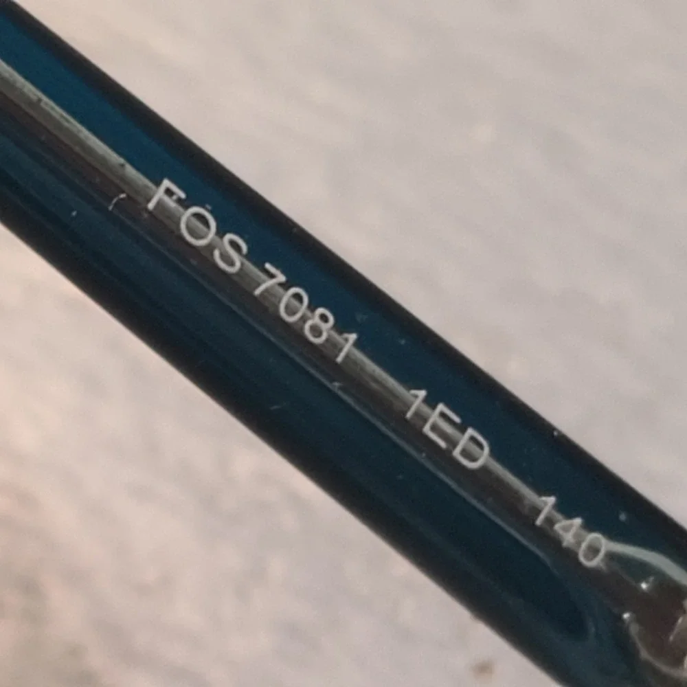 Fossil Eyeglasses Womens 140 Teal Blue FOS 7081 1ED Cat Eye Optical Frames